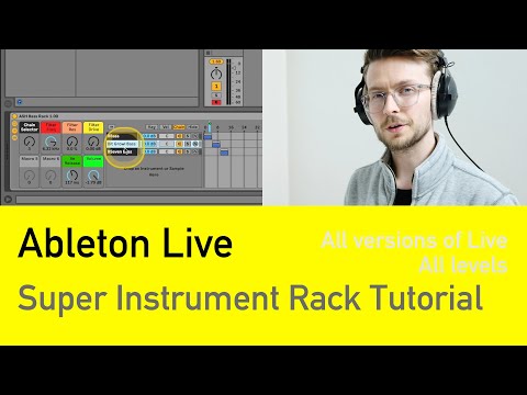 Видео: Ableton Live | Учебное пособие по Super Instrument Rack | Несколько инструментов на одном канале ...