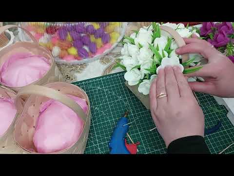 Видео: Мыловарение.  Сборка букета  Крокусы в лукошке . 8 марта 💕