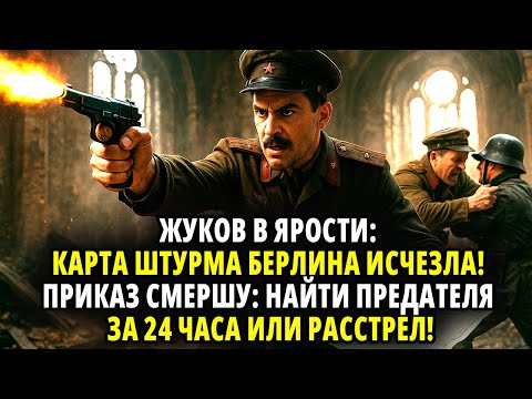 Видео: ЖУКОВ В ЯРОСТИ: КАРТА ШТУРМА БЕРЛИНА ИСЧЕЗЛА! ПРИКАЗ СМЕРШУ НАЙТИ ПРЕДАТЕЛЯ ЗА 24 ЧАСА ИЛИ РАССТРЕЛ!