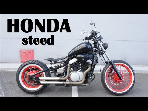 Видео: Обзор HONDA Steed 400 | Как я чуть не намотался на колесо.