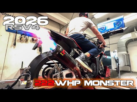 Видео: 222-сильный Aprilia RSV4 с BT Moto Stage 2! Тестирование на динамометре и GPS