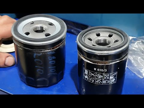 Видео: Сравнение китайского оригинального масляного фильтра с Mann фильтром в разрезе.