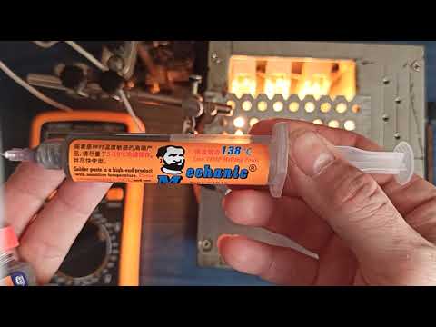 Видео: Паста припой Mechanic V4B45 138C