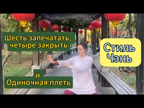 Видео: Тайцзи стиля Чэнь. Шесть запечатать,четыре закрыть и Одиночная плеть.