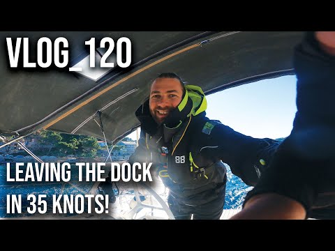 Видео: Отплываем от причала на скорости 35 узлов. Ветреный путь на Корчулу. Видеоматериалы RAW.