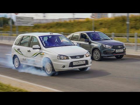 Видео: ОЖИВИЛИ ЭЛЕКТРИЧЕСКУЮ КАЛИНУ И ДОБАВИЛИ 300 СИЛ. Lada Ellada Stage 3+