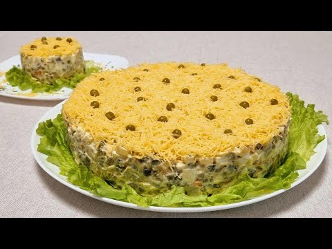 Видео: ГРИБНОЙ салат. (Оливье с грибами).