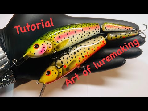 Видео: Homemade custom lures for big fish. Воблеры ручной работы. håndlagde wobblere. Ranku darbo vobleriai