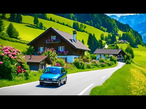 Видео: 🇨🇭Вождение по сельской местности Швейцарии _ Захватывающий вид на горы📍Энгельберг
