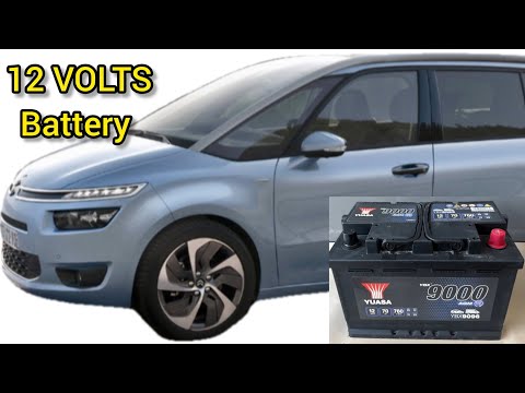 Видео: Замена аккумулятора 12 Вольт CITROEN C4 GRAND PICASSO 1.6HDI