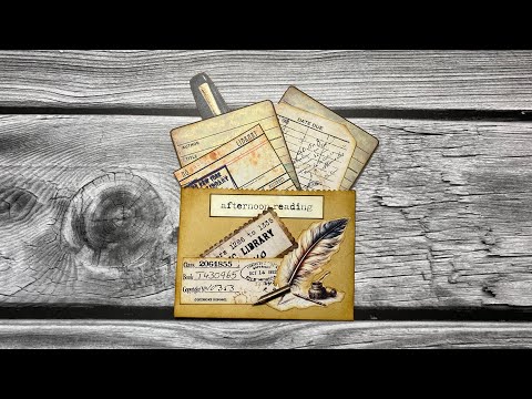 Видео: Любовь к библиотеке, карман для библиотек #junkjournal #inkstainedarchives