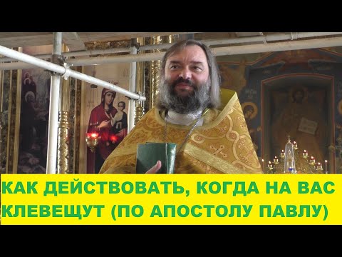 Видео: Как действовать, когда на вас клевещут (пример апостола Павла). Священник Валерий Сосковец