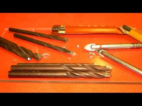 Видео: Сверлим стекло.  Сверла для сверления плитки и стекла 09-01-2013