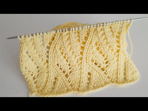 Видео: Шикарный ажурный узор для кардигана, джемпера, топа..