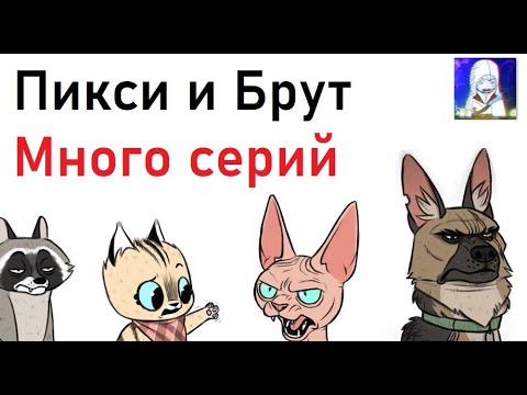 Видео: Пикси и Брут. МНОГО СЕРИЙ в озвучке Макса Максимова и Алёны