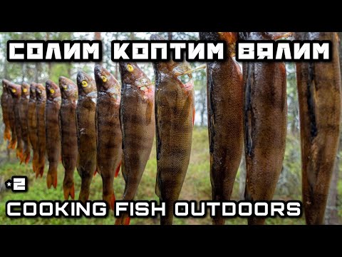 Видео: Как приготовить и сохранить рыбу на рыбалке ? Копченый ОКУНЬ Уха из ЩУКИ Юкола | Поймал и Приготовил