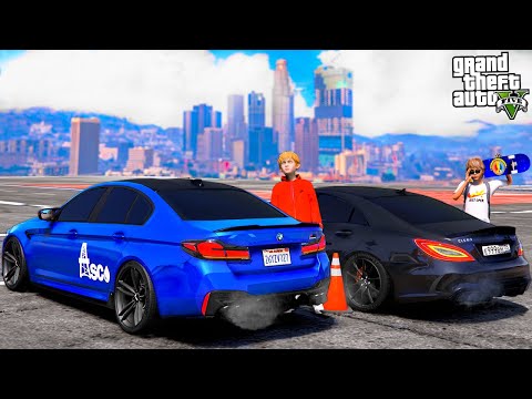 Видео: ОПЕРСКАЯ ЕЗДА В GTA 5 - MERCEDES CLS63 НА 1000 СИЛ ПРОТИВ BMW M5 ASCO! УЛИЧНЫЕ ГОНКИ! 🌊ВОТЕР