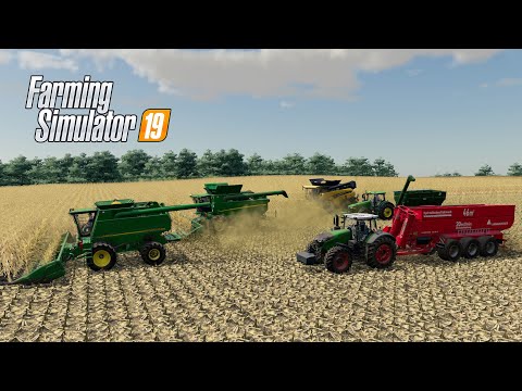 Видео: FS19 Карта Кошмак Уборка кукурузы МП с подписчиками