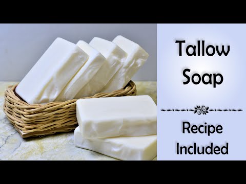 Видео: Как сделать мыло из таллового жира холодным способом - Boerseep - с рецептом