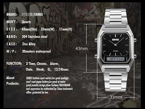 Видео: Обзор часов Skmei 1220