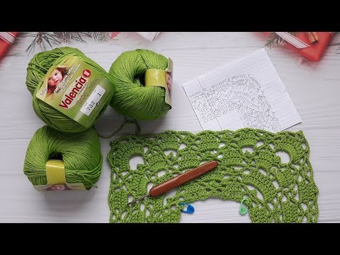 Видео: Платье "Весна". Часть 4.  Кокетка крючком 5-7 ряды.