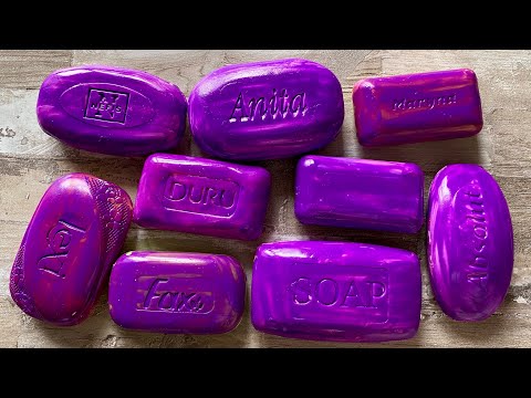 Видео: ASMR SOAP| Cutting colored soaр | Soap Carving| Резка крашенного мыла
