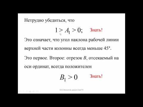 Видео: Рабочие линии  Флегмовое число