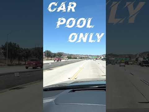 Видео: Carpool Lane / Левая полоса для автомобилей с двумя и более пассажирами / Car Pool Only