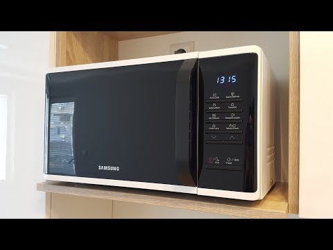 Видео: Разопаковане и тест на микровълнова фурна SAMSUNG MS23K3513AW