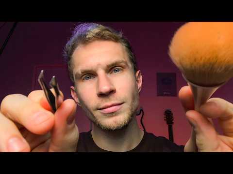 Видео: АСМР 😌 Реактивный визажист [Мэйк-ап перед сном]