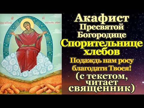 Видео: Акафист Пресвятой Богородице пред иконой Спорительница хлебов, молитва Божией Матери