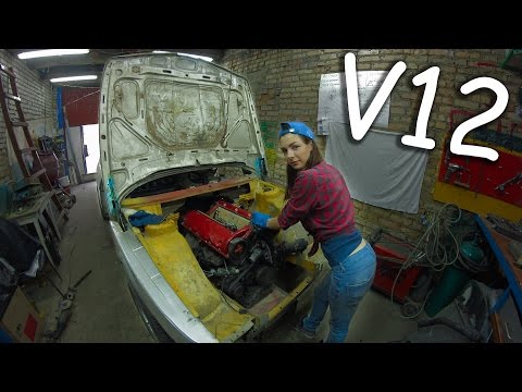 Видео: Установка мотора V12 в BMW 1980 года, день второй [PVS]
