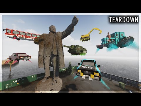 Видео: СССР БУДУЩЕГО КАК В ATOMIC HEART! ЛЕТАЮЩИЕ МАШИНЫ В TEARDOWN!