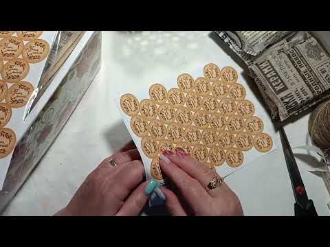 Видео: Упаковка натурального мыла в крафт бумагу ..... #натуральноемыло