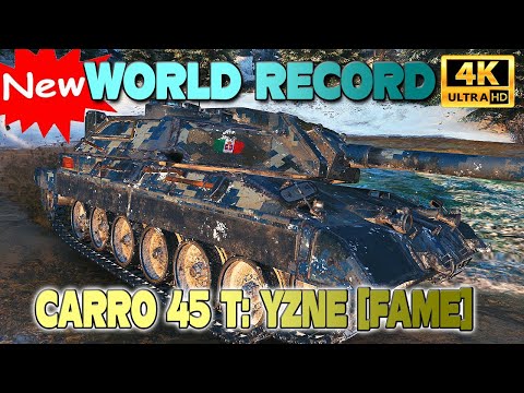 Видео: Carro 45 t: НОВЫЙ МИРОВОЙ РЕКОРД, автор - Изне [FAME] - Мир танков