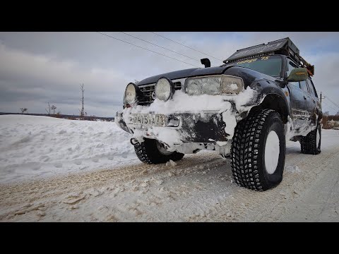 Видео: 0,15ат на 35" колесах, ТЛК80 после снегопада в Туле. Декабрь 23г