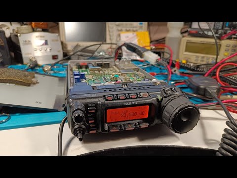 Видео: Yaesu FT-857D интересная неисправность! Включается и сразу выключается! Процессор или...? - Stuff