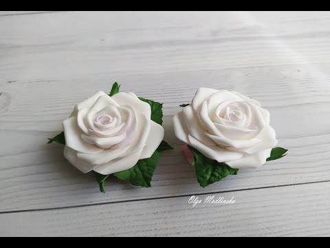 Видео: Роза из Фоамирана. 🌹🌹🌹Очень просто! 😉Мастер класс.