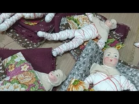 Видео: Ватная Игрушка Одежда Из Ткани