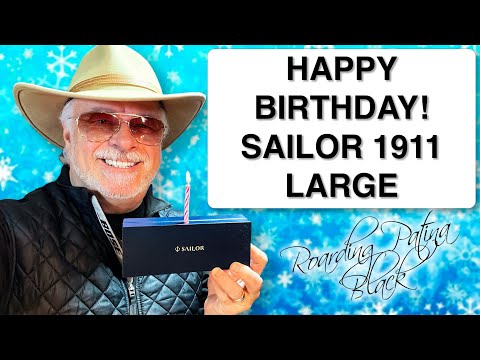 Видео: Распаковка и обзор большой перьевой ручки "Мой день рождения" Sailor 1911 (2022)