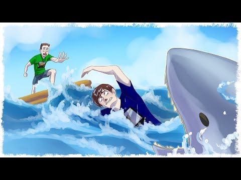 Видео: НА МЕНЯ НАПАЛА АКУЛА!!! ВЫЖИВАНИЕ В STRANDED DEEP!!! #2