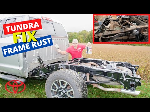 Видео: Устранение ржавчины на Toyota Tundra и покраска рамы