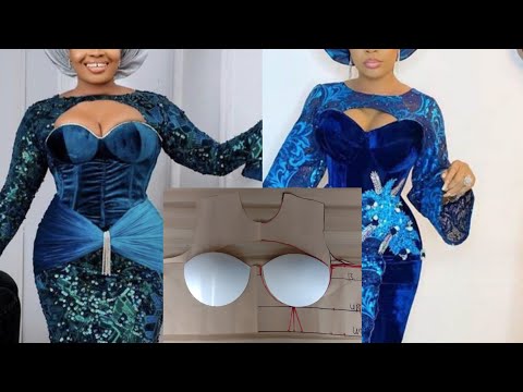 Видео: Самый простой корсет с кокеткой в ​​форме замочной скважины для начинающих. Построение выкройки.