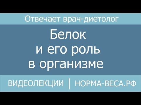 Видео: Белок и его роль в организме