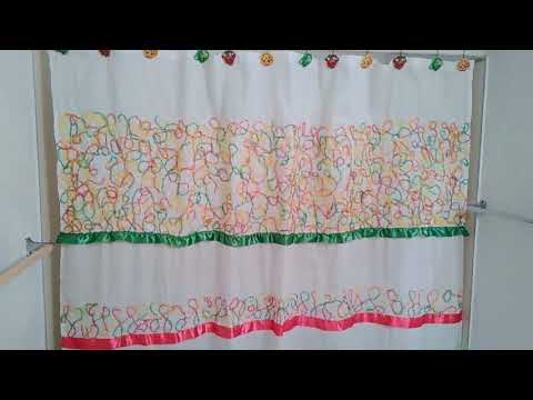 Видео: Крейзи вул Мастер класс. Занавеска в ванную Часть 3. Crazy  wool shower curtain tutorial  part  3.