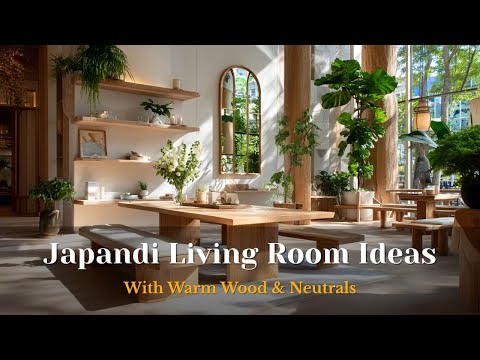 Видео: Гениальные идеи для гостиной в стиле джапанди с тёплым деревом и мягкими нейтральными тонами для ...