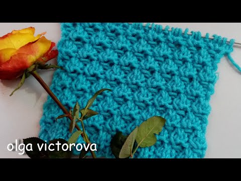 Видео: РЕЛЬЕФНЫЙ УЗОР БУТОНЧИКИ 897 Вязание Узоры спицами