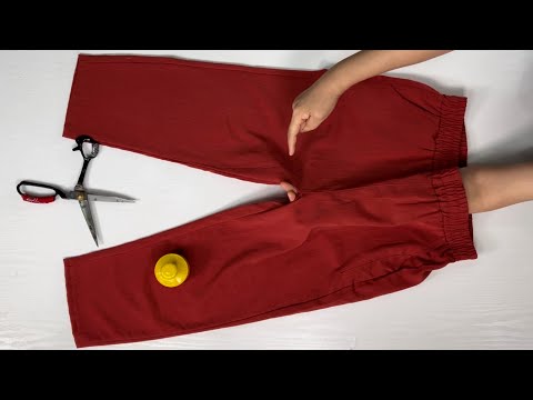 Видео: [DIY] Одна старая дырявая пара штанов превращается в четыре! Вы удивитесь, когда увидите это.