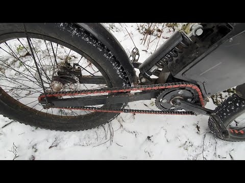 Видео: Перешёл на 428 мото цепь и звёзды / Электробайк на моторе Cyclone