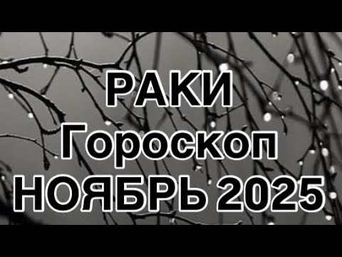 Видео: РАКИ - ГОРОСКОП  НА НОЯБРЬ  2025  |УДАЧА  |  ЛЮБОВЬ | РАБОТА | ФИНАНСЫ | ОТ NATALLIA MARKOWSKA